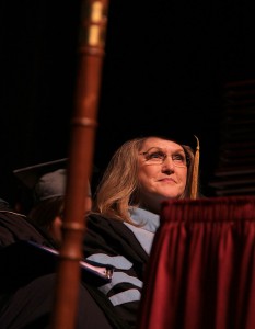 Sue Powell. Noon Graduation Ceremony.