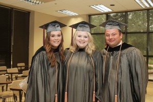 Katie Holder of Crystal Springs, Lauren Alford of Carthage, Joseph Easterling of Morton graduated from Hinds Community College on May 14 with an Associate Degree in Nursing.