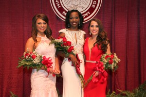 From left, second runner-up Mary Neely Myers, of Madison; Miss Hinds Community College 2016 Courtney Helom, of Jackson; first runner-up Abigail Walters, of Vicksburg.