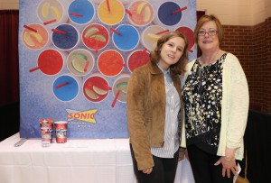 From left, MVP Sonic Group marketing coordinator Ashlyn Ervin, and the franchise's Debbie Parker. (April Garon/Hinds Community College)