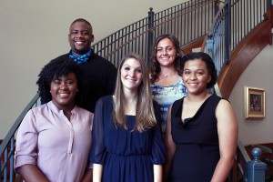 Inductees included, front row, from left, Kiana Gayden, of Winona, Marlee Franklin, of Rolling Fork, Maya Joanna Greco, of St. Louis, Mo., William Thompson III, of Lacey, Wash., and Amberlee Nix, of Springhill, La. (Hinds Community College/Tammi Bowles)