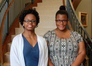 Inductees included, from left, Jaelyn Bullock, of Utica, and Catrina Robinson, of Crystal Springs. (Hinds Community College/Tammi Bowles)