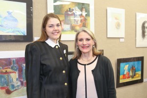 Kaitlyn O'Keefe, left, a Distinguished Honors Scholar, with Music Instructor Jane Joseph