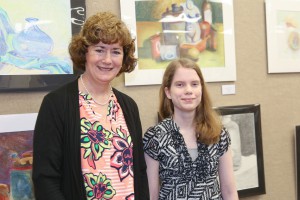 Allison Mack, with Biology Instructor Beth Guider